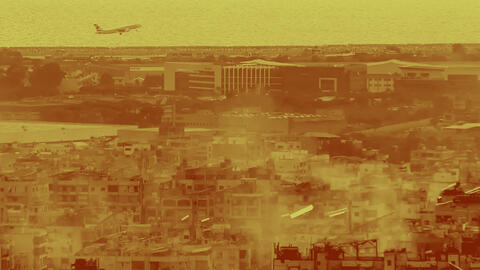 MEA plane over beirut