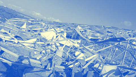 lebanon damaged solar panels