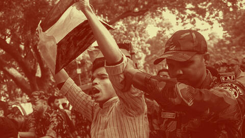 India protest palestine