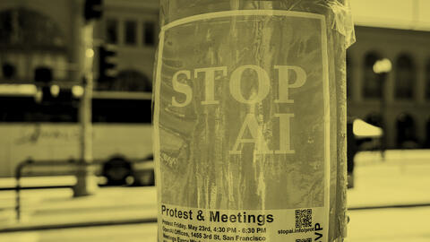 stop AI poster