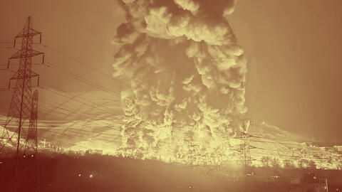 oil burning in iran