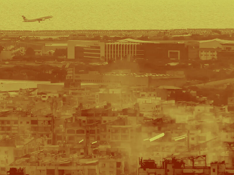 MEA plane over beirut