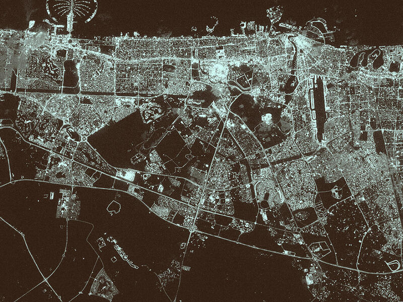 dubai aerial view