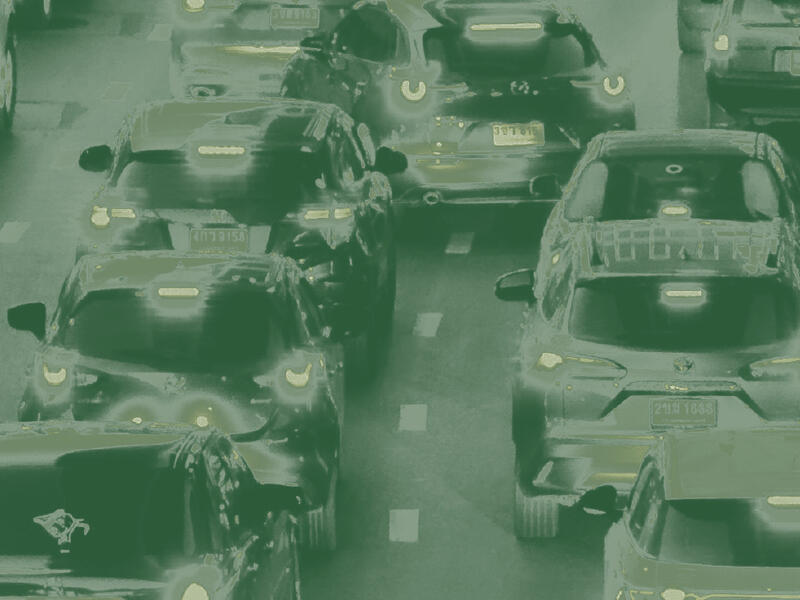 cars in traffic