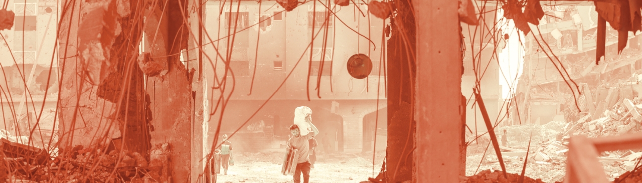 gaza rubble