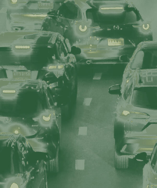 cars in traffic